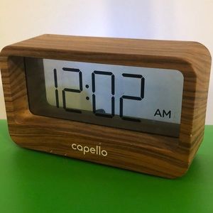 Digital Alarm Clock with USB Charger